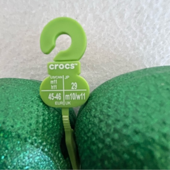 CROCS Lucky Charms Green Men\'s Size 11 Lots of Jibbitz AND Charms NEW main image 7